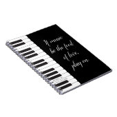 Als muziek het voedsel is van de liefde - piano-th notitieboek (Rechterzijde)