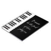 Als muziek het voedsel is van de liefde - piano-th notitieboek (Linkerzijde)