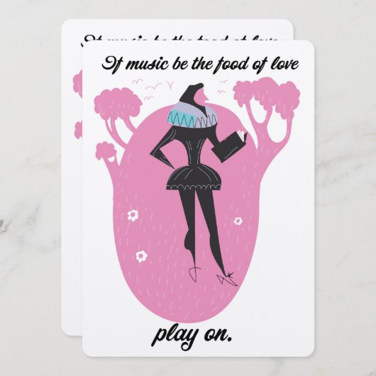 Als muziek het voedsel is van de liefde, speel dan (Voorkant / Achterkant)