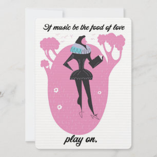 Als muziek het voedsel is van de liefde, speel dan