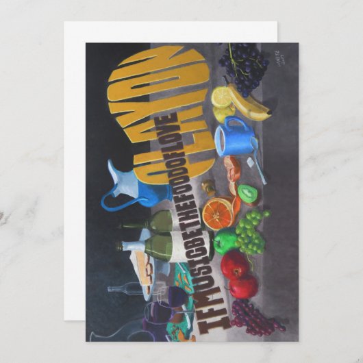 Als muziek het voedsel van de liefde is (Voorkant / Achterkant)