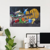 Als muziek het voedsel van de liefde is poster (Thuiskantoor)