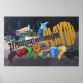 Als muziek het voedsel van de liefde is poster (Voorkant)