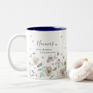 Als Nanas Bloemen Waren Zou Ik Jou Kiezen Oma Tweekleurige Koffiemok