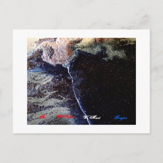 Als natie moeten wij ons vergissen briefkaart (Voorkant)