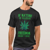 Als Natuur onwettig is, bestaat er geen legaliteit T-shirt (Voorkant)