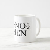 Als niet nu koffiemok (Voorkant rechts)