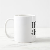 Als niet nu koffiemok (Links)