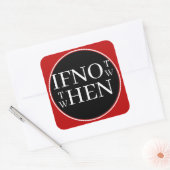 Als niet nu Sticker (Envelop)