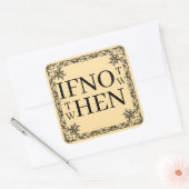 Als niet nu Sticker (Envelop)