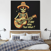 Als niet nu, wanneer dan wel canvas afdruk (Insitu (Slaapkamer))