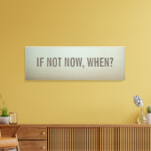 Als niet nu, wanneer muurdecor canvas afdruk (Insitu (Woonkamer))