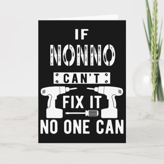 Als Nonno het niet kan repareren, kan niemand het  Kaart (Voorkant)