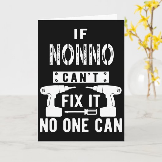 Als Nonno het niet kan repareren, kan niemand Ital Kaart (Gele Bloem)