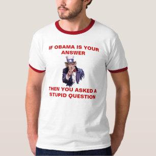 ALS OBAMA UW ANTWOORD IS - Gepersonaliseerd - Gepe T-shirt