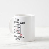 Als Office Manager Vind Ik Altijd Een Oplossing Koffiemok (Voorkant links)
