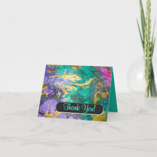 Als Olie en Water dank u nota nemen van Bedankkaart