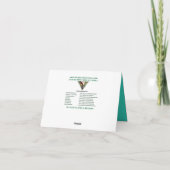 Als Olie en Water dank u nota nemen van Bedankkaart (Achterkant)