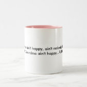 Als oma niet gelukkig is...RUN Tweekleurige Koffiemok (Center)