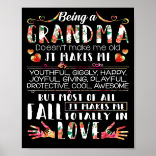 Als oma word ik niet oud. Het maakt me gek. Poster