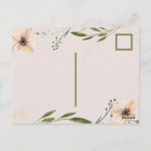 Als onkruid groeiend, meisje eerste verjaardag, briefkaart (Achterkant)