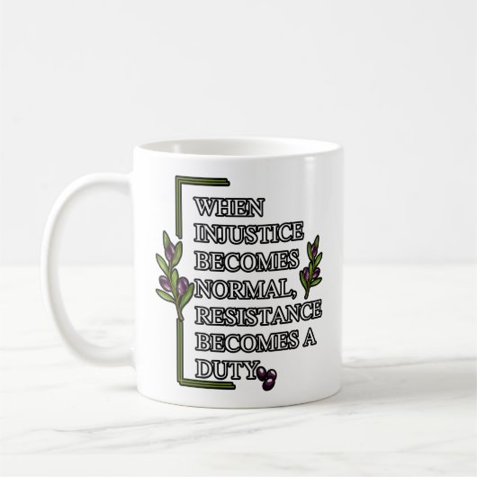 ALS ONRECHT NORMAAL WORDT, WORDT WEERSTAND KOFFIEMOK (Links)