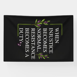 ALS ONRECHT NORMAAL WORDT, WORDT WEERSTAND SPANDOEK