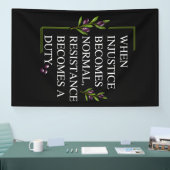 ALS ONRECHT NORMAAL WORDT, WORDT WEERSTAND SPANDOEK (Beurs)