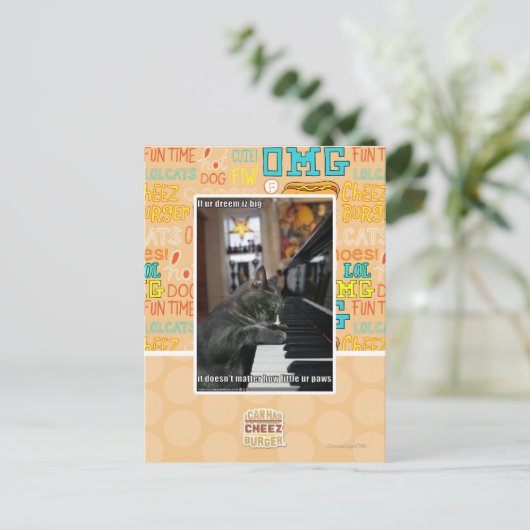 Als onze droom groot is briefkaart (Staand voorkant)