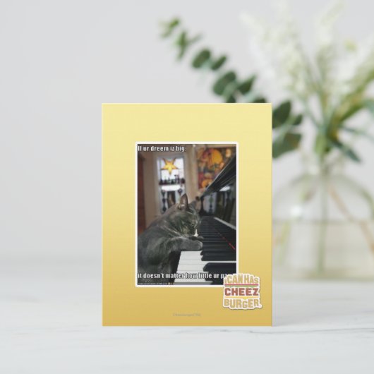 Als onze droom groot is briefkaart (Staand voorkant)