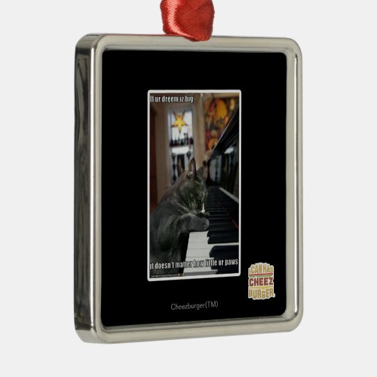 Als onze droom groot is metalen ornament (Rechts)