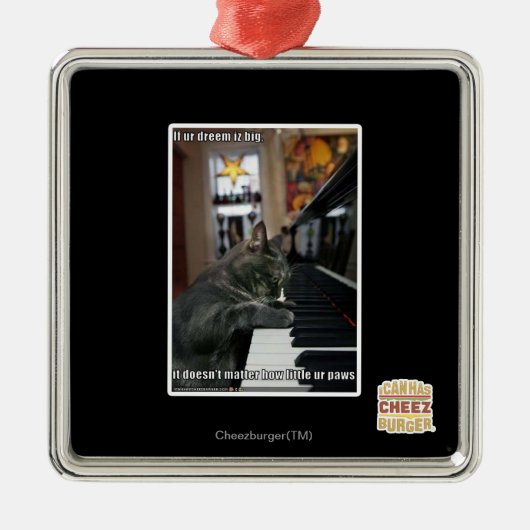 Als onze droom groot is metalen ornament (Voorkant)