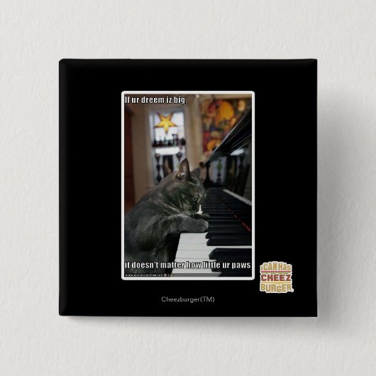 Als onze droom groot is vierkante button 5,1 cm (Voorkant)