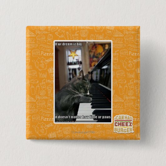 Als onze droom groot is vierkante button 5,1 cm (Voorkant)