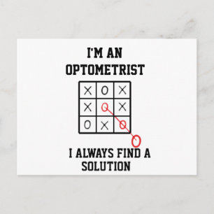 Als Optometrist Vind Ik Altijd Een Oplossing   Briefkaart