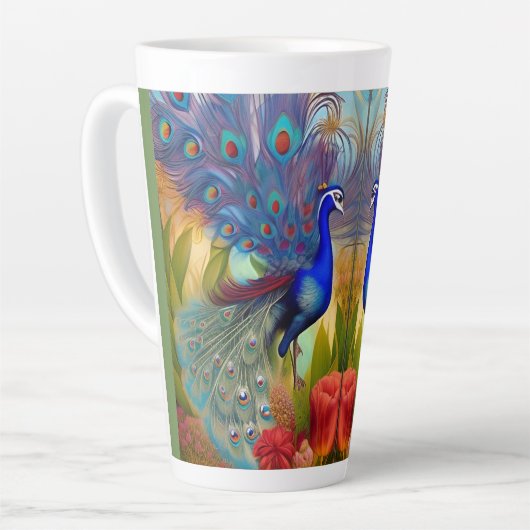 als Pacock Latte Mok (Linkerhoek)