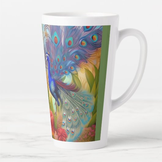  als Pacock Latte Mok (Rechts)