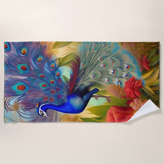 als Pacock Strandlaken (Voorkant)