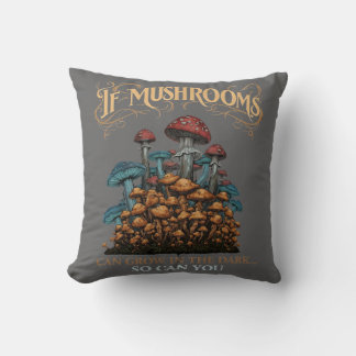 Als Paddenstoelen Kunnen Groeien in Fantasie Kunst Kussen