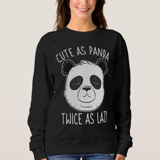 Als Panda twee keer als Lazy Beer Activisten Trui (Voorkant)
