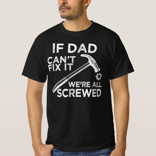 als pap het niet kan oplossen t-shirt (Voorkant)