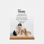 Als papa als zoontje dochter oprechte papa Gezegde Acryl Bord (Voorkant)