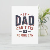 Als papa het niet kan oplossen kan niemand het. | kaart (Staand voorkant)