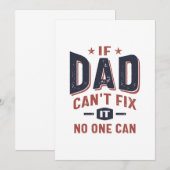 Als papa het niet kan oplossen kan niemand het. | kaart (Voorkant / Achterkant)
