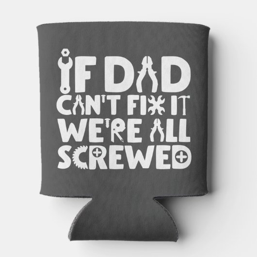 Als papa het niet kan oplossen, zijn we allemaal i blikjeskoeler (Achterkant)