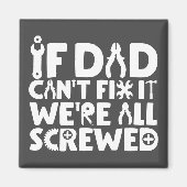 Als papa het niet kan oplossen, zijn we allemaal i magneet (Voorkant)