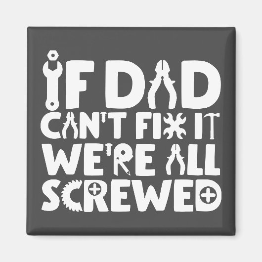 Als papa het niet kan oplossen, zijn we allemaal i magneet (Voorkant)