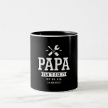 Als Papa het niet kan oplossen, zijn we allemaal i Tweekleurige Koffiemok<br><div class="desc">In dit ontwerp staat: als Papa het niet kan oplossen,  zijn we allemaal aan de praat. Geweldig cadeau idee voor je vader,  vader of opa in Vaderdag,  grootouders Dag,  jubileum,  kerst of Thanksgiving.</div>