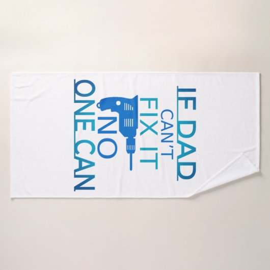 Als papa het niet kan repareren badhanddoek (Badhanddoek)