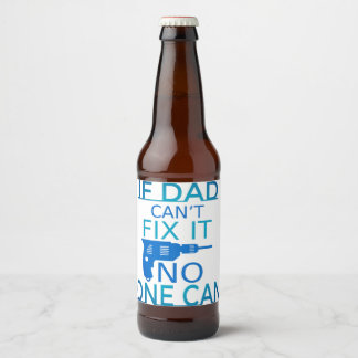 Als papa het niet kan repareren bier etiket